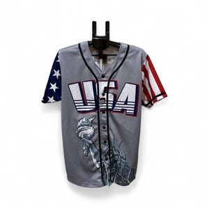 Greater Half USA Graphic Baseball Jersey